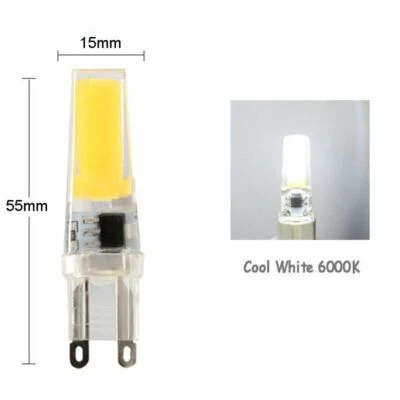 8X G9 LED bulbs COB 6W AC 240V lights bead Capsule corn SMD chip Cool white - Image 1 of 4