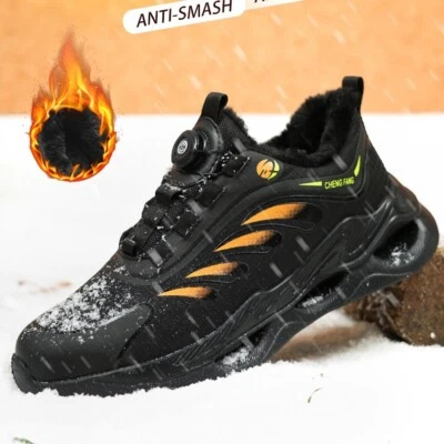 MARKENLOS Winter Arbeitsschuhe Sicherheitsschuhe Herren Damen Stahlkappe Warm Sneakers