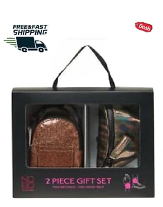 Gift Set 2 Piece Mini Backpack & Mini Fanny Pack Bronze NOBO No Boundaries NEW - Picture 1 of 4