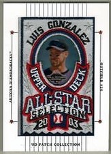 2003 UD Patch Collection Arizona Diamondbacks Baseball Card #131 Luis Gonzalez 