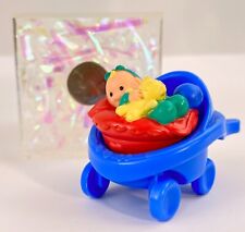Fisher Price Little People House BABY Girl Pink Bed Teddy Bear Blue Stroller