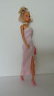 VINTAGE SIMBA Puppe Perlenkette Rosa Kleid mit Perlen Bag Blond Blaue Augen TOP!
