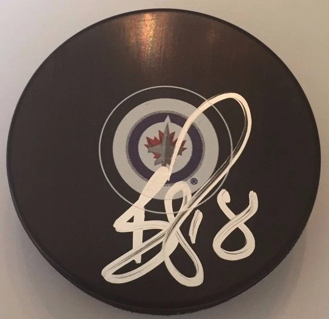 BRYAN LITTLE FIRMADO WINNIPEG JETS DISCO CON ESTUCHE CERTIFICADO DE AUTENTICIDAD Foto 1 de 1