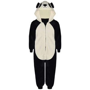 Kids Girls Boys A2Z One Piece Soft Fluffy Panda Halloween Costume 7-13 Yr - Picture 1 of 7