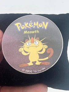 Meowth Pin Button Badge Pokemon 1998 Nintendo Hat Lapel - Picture 1 of 2