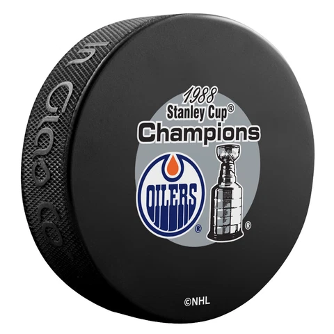 Edmonton Oilers Official 1988 Stanley Cup Finals Champions Souvenir Hockey Puck Cover