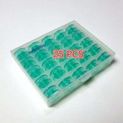Packung mit 25 Stück Clear Green Bobbin 4123078 Für Pfaff Performance 5.2 White - Bild 1 von 2
