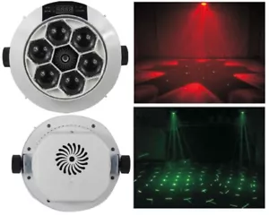 Mini Moving Head Laser LED Beam Stage Light Sound Activated DJ Karaoke Lighting - Picture 1 of 12