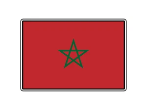#2656 Bandera de Marruecos Mundo País Pegatina Impermeable Vinilo Calcomanía Troquelada Coche - Imagen 1 de 1