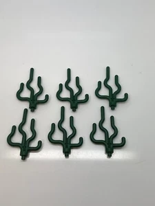 Lego Lot Of 6 Dark Green Sea Grass Seaweed Greenery - Picture 1 of 1