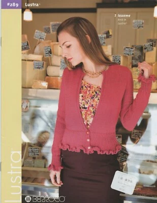 Berroco Knitting Pattern Book #289 Lustra 8 Designs for Women - Image 1 of 4
