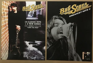 BOB SEGER Rare 2003 DOUBLE SIDED PROMO POSTER for Greatest CD USA 18x24 MINT - Picture 1 of 1