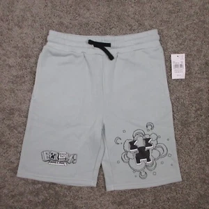 Minecraft Shorts Boys Medium 10/12 Light Green Sweat Creeper Video Game - Picture 1 of 10