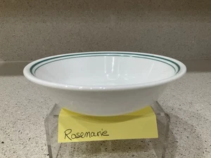 Corelle by Corning Rosemarie Fruit/Berry Bowl 5.5" Green Double Stripes - Picture 1 of 3