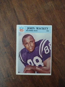 Philadelphia #18 1966 John Mackey Baltimore Colts Salón de la fama sin pliegues  - Imagen 1 de 2