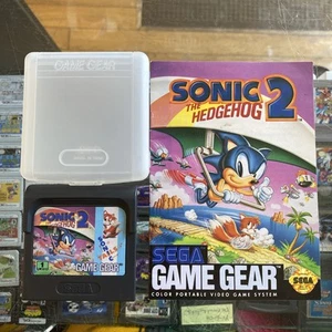Loose SEGA SONIC 2 GAME GEAR With Case & Instruction Manual Light Wear - Picture 1 of 8