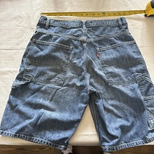 Vintage Levis Denim Carpenter Shorts Mens Size 34 See Pic Of Actual Measure 32” - Picture 1 of 10