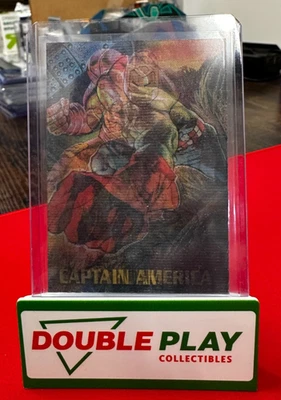 1995 Marvel Masterpieces MIRAGE AVENGERS 1 of 2 Card Thor Hulk Captain America - Image 1 of 4