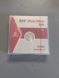 Iomega REV Disk 35GB Capacity PC Factory Sealed - Zdjęcie 1 z 4