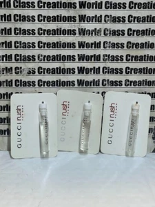 3 X GUCCI RUSH EAU DE TOILETTE SPLASH VIALS FOR MEN - 0.05 OZ/1.7 ML EACH - RARE - Picture 1 of 1