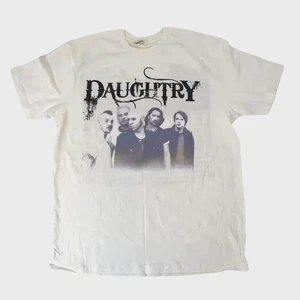 Daughtry Mens Leave This Town Tour White Shirt With Dates New M, L - Picture 1 of 7