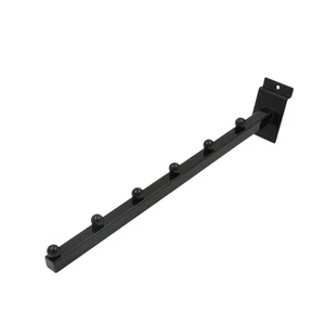 SSWBasics Black 6-Ball Waterfall Slatwall Accessories - Pack of 10 - Sleek Slat - Picture 1 of 2