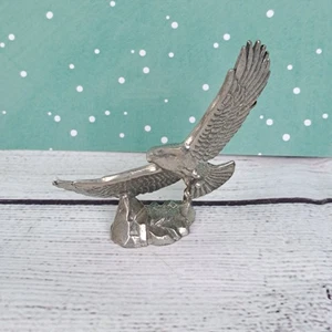Kirk Stieff Zinn Weißkopfseeadler Figur Vogel fliegt ca. 2,5 Zoll - Bild 1 von 8