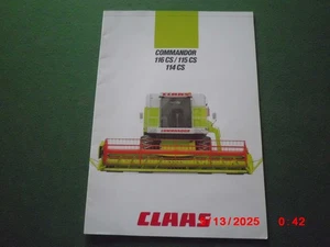 CLAAS COMMANDOR  COMBINE  RANGE SALES BROCHURE      MF, NH, JD IH - Bild 1 von 5