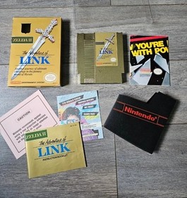 Zelda II: The Adventure of Link 2 Gold NES Nintendo CIB Complete 100% Original💥