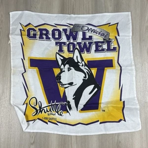 Vintage University of Washington Huskies Official Growl Towel 20.5"x19.5" - Picture 1 of 7