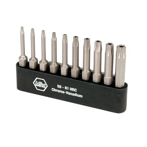 WIHA 74985 Torx Power Bit Set, Includes T6-T30 with Holder, 10-Piece - Picture 1 of 3