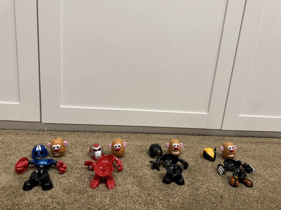 4 FIGURAS DE SUPERHÉROES MR POTATO HEAD MASHABLES Marvel y DC Foto 1 de 2