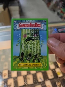 2024 Topps GPK Green Day Garbage Pail Kids Green Parallel Up Chuck America 37a - Picture 1 of 2