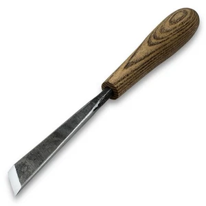 Bevel Chisel Oblique – Hand-Forged 52100 Steel Blade, Ash Handle, Relief Tool - Picture 1 of 10