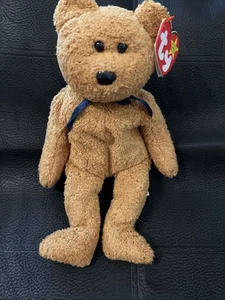 TY 1999 FUZZ the BEAR BEANIE BABY - MINT with MINT TAGS - Picture 1 of 4
