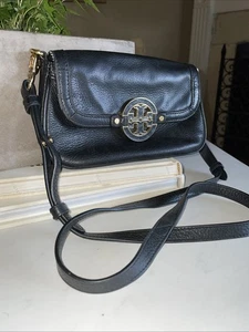 tory burch Amanda Miller Crossbody Bag Pebble Leder Schwarz - Bild 1 von 6
