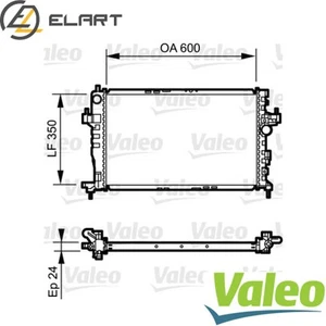 RADIATOR ENGINE COOLING 734464 FOR OPEL CORSA/Hatchback/Van COMBO/Tour/Box 1.7L - Picture 1 of 8