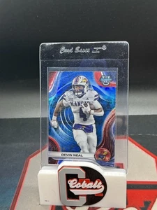 Devin Neal 2024 Bowman Best U Blue Refractor /149 Kansas Jayhawks NO Saints - Picture 1 of 2