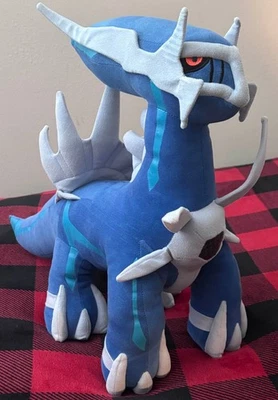 Raro 2007 Jakks Pacific Dialga Grande Pokemon Figura de Peluche Diamante y Perla 16" Foto 1 de 4