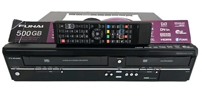 Videorekorder VHS DVD HDD Rekorder 500GB HDMI Funai TD6D-D500GB 1Jahr Garantie - Bild 1 von 4