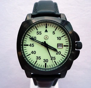 Mercedes Benz AMG Motorsport Racing Car Accessory Military Aviator Sport Watch - Picture 1 of 12