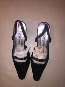 Women's Shoes Black Satin U.S. Size 6 New Coup D'Etat Medium (B, M) - Picture 1 of 4