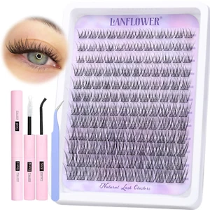 Natural Lash Clusters Kit Wispy Lash Extension Kit Waterproof Lash Clusters C... - Picture 1 of 12