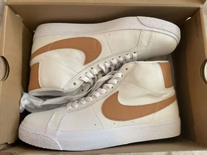 Size 9 - Nike Zoom Blazer SB Mid Light Cognac DM0587-100 - Picture 1 of 5