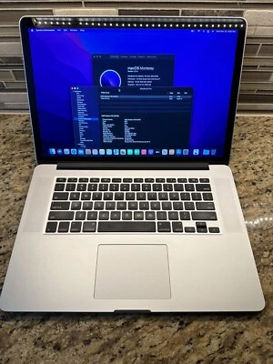 2015 Apple MacBook Pro 15" i7 2.5GHz 16GB RAM 512GB SSD AMD R9 Dual Graphics - Image 1 of 4