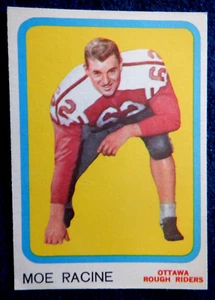 Topps CFL Rough Riders card #55 1963, Moe Racine - Picture 1 of 2
