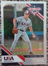 Nate Savino Longevity Platinum /10 2022 Panini Stars & Stripes USA Baseball #44