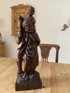 Heiliger Christophorus - Holzfigur - Bild 1 von 7