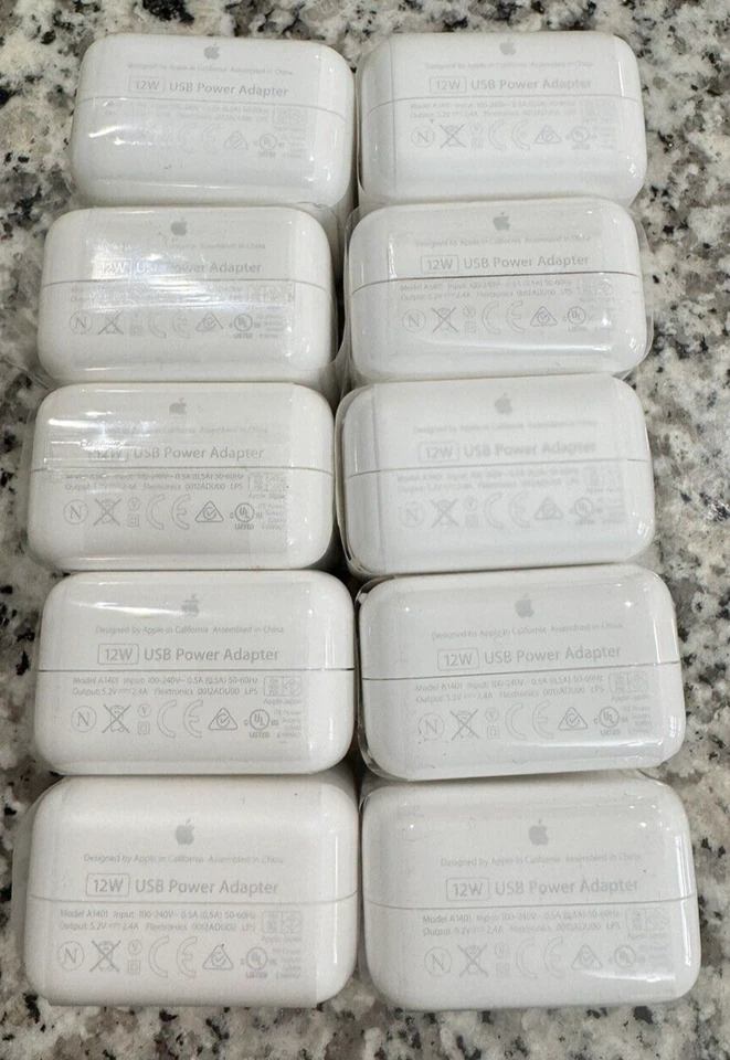 OEM Apple 12W USB Power Adapter Wall Charger A1401 for Apple iPad 2 3 4 Air