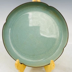 7.7" Old Porcelain Song dynasty ru kiln museum mark cyan Ice crack Brush Washer - Picture 1 of 9